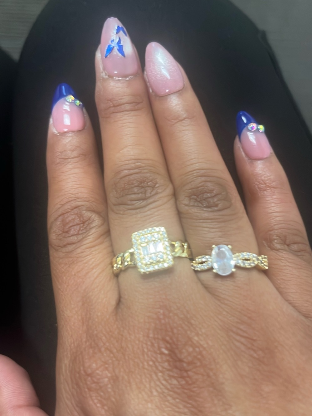Gold-Plated Cubic Zirconia Halo Ring - Gold
